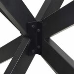 vidaXL Pied de table à manger en forme d'araignée  anthracite  85 x 85 x (72-73) cm  acier