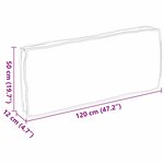 vidaXL Coussin pour assise / dossier de palette Floral Motif de feuille