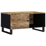 vidaXL Table basse 80x50x40 cm Bois de manguier solide et d'ingénierie
