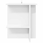 vidaXL Table basse Blanc 40 x 30 x 49 cm Bois d'ingénierie