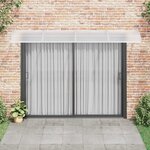 vidaXL Auvent de porte gris 350 x 100 cm en polycarbonate