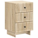 vidaXL Cabinet de chevet avec tiroir Chêne Sonoma 43 x 41 x 66 5 cm
