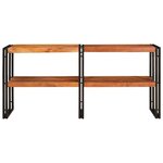 vidaXL Table console Marron 160 x 33 x 75 cm Bois d'Acacia Massif