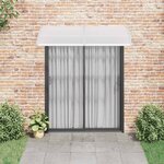 vidaXL Auvent de porte Gris 200x100 cm Polycarbonate