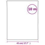 vidaXL Film pour fenêtre dépoli blanc 45x1000 cm PVC