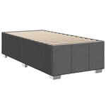 vidaXL Cadre de lit sans matelas gris foncé 90x200 cm tissu