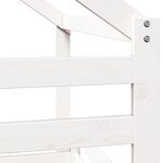 vidaXL Lit superposé sans matelas blanc 90x200 cm bois de pin massif