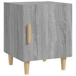 vidaXL Tables de chevet 2 Pièces Sonoma gris Bois d'ingénierie