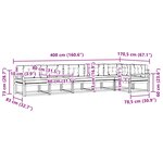 vidaXL Ensemble de canapés d'extérieur 4 Pièces Blanc et anthracite