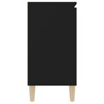 vidaXL Buffet noir 101x35x70 cm bois d'ingénierie