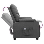 vidaXL Fauteuil Gris clair Tissu