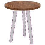 vidaXL Plateau de table Marron Clair Ø 50 x 2 5 cm