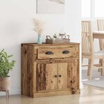 vidaXL Haut Armoire Bois Ancien 70 x 35 5 x 67 5 cm Bois d'ingénierie