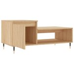 vidaXL Table basse Chêne sonoma 100x50x45 cm Bois d'ingénierie