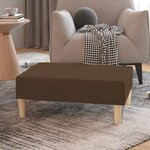 Vidaxl repose-pied marron 78x56x32 cm tissu