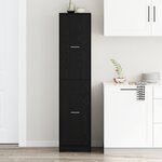 vidaXL Cabinet d'Apothicaire Chêne Noir 40x41x174 5 cm Bois d'Ingénierie