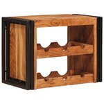 vidaXL Étagère à vin Marron 100 x 45 x 33 cm Bois d'Acacia Massif