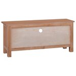 vidaXL Meuble TV 100x30x45 cm Bois d'acajou massif