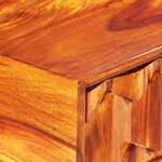vidaXL Table d'écriture Bois massif de Sesham 118 x 50 x 76 cm