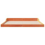 vidaXL Cadre de lit Marron cire 180 x 210 cm Bois massif en pin