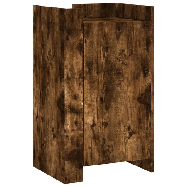 vidaXL Buffet chêne fumé 45x35x75 cm bois d'ingénierie