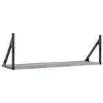 vidaXL Étagères murales 2Pièces sonoma gris 80x25x25 5 cm bois ingénierie