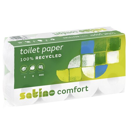 Papier hygiénique Comfort, 3 couches, extra blanc 8 rouleaux