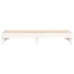 vidaXL Lit coulissant Blanc 2x(90x200) cm Bois de pin massif