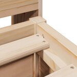 vidaXL Cadre de lit sans matelas 140x190 cm bois de pin massif
