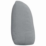 vidaXL Coussin de Dos Gris clair 120 x 24 x 50 cm tissu