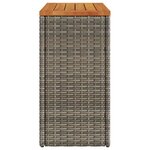 vidaXL Table d'appoint de jardin dessus en bois gris 58x27 5x55 cm