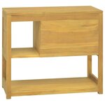 vidaXL Armoire de salle de bain 85x40x75 cm Bois de teck solide