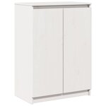 vidaXL Buffet Blanc 60x36x84 cm Bois de pin massif