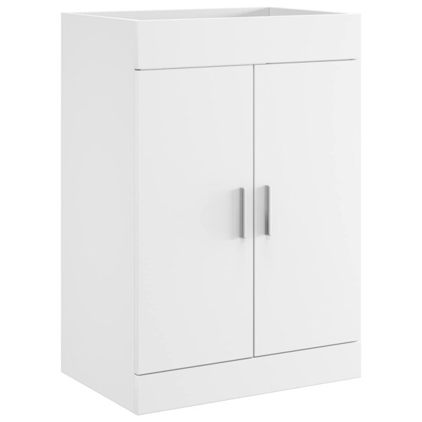 vidaXL Meuble sous lavabo de salle de bain Blanc 56 x 37 5 x 81 cm