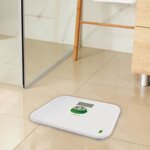 LITTLE BALANCE 8154 Kinetic, Pese-personne sans pile, Rechargeable par son bouton Little Balance, 180 kg / 100 g, Blanc / Vert