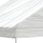 vidaXL Belvédère avec toit blanc 6 69x4 08x3 22 m polyéthylène