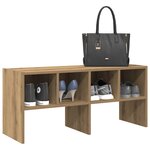 vidaXL Étagère à chaussures empilable chêne artisanal 89 5x30x40 cm