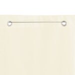 vidaXL Écran de balcon Crème 100x240 cm Tissu Oxford