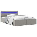 vidaXL Cadre de lit à rangement hydraulique sans matelas 140x200 cm