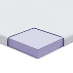 vidaXL Coussins de Matelas Blanc 90 x 190 cm