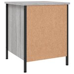 vidaXL Table de chevet sonoma gris 40x42x50 cm bois d'ingénierie