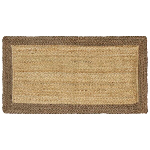 vidaXL Tapis de surface Gris 60 x 110 cm Jute