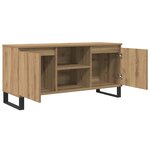 vidaXL Meuble TV Chêne artisanal 104 x 35 x 50 cm Bois d'ingénierie