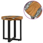 vidaXL Table basse Marron 40 x 40 x 45 cm Bois de teck massif