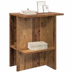 vidaXL Table basse 2 Pièces Bois ancien 40 x 30 x 49 cm Bois d'ingénierie