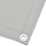 vidaXL Écran de balcon gris clair 75x500 cm 100  polyester oxford