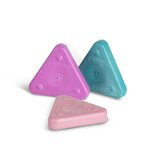 PRIMO 079TRI30PAST Triangles a la cire pour frottage, extremement durables, super résistants, en pot a 30 pieces, 10 couleurs pastel