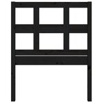 vidaXL Tête de lit Noir 80 5x4x100 cm Bois massif de pin