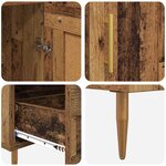 vidaXL Haut Armoire Bois Ancien 69 5 x 31 x 115 cm Bois d'ingénierie