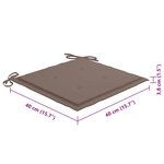 vidaXL Chaises pliables d'extérieur lot de 8 et coussins Bois d'acacia